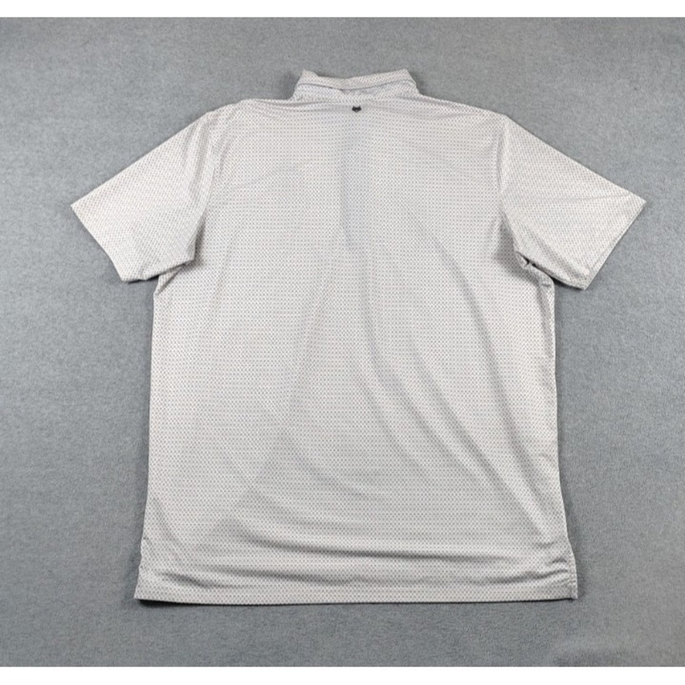 Greyson Polo Performance Stretch AOP Geometric Golf Polo Pine Valley Mens XL - Picture 2 of 11